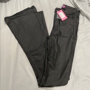 Edikted Flare Leather Pants